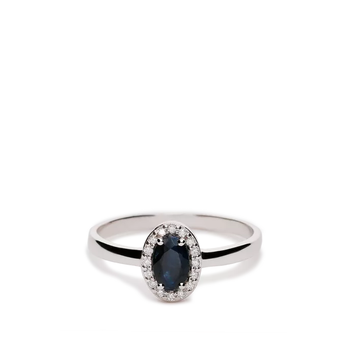 Anillo diamante oro 18 quilates RANI SAPPHIRE