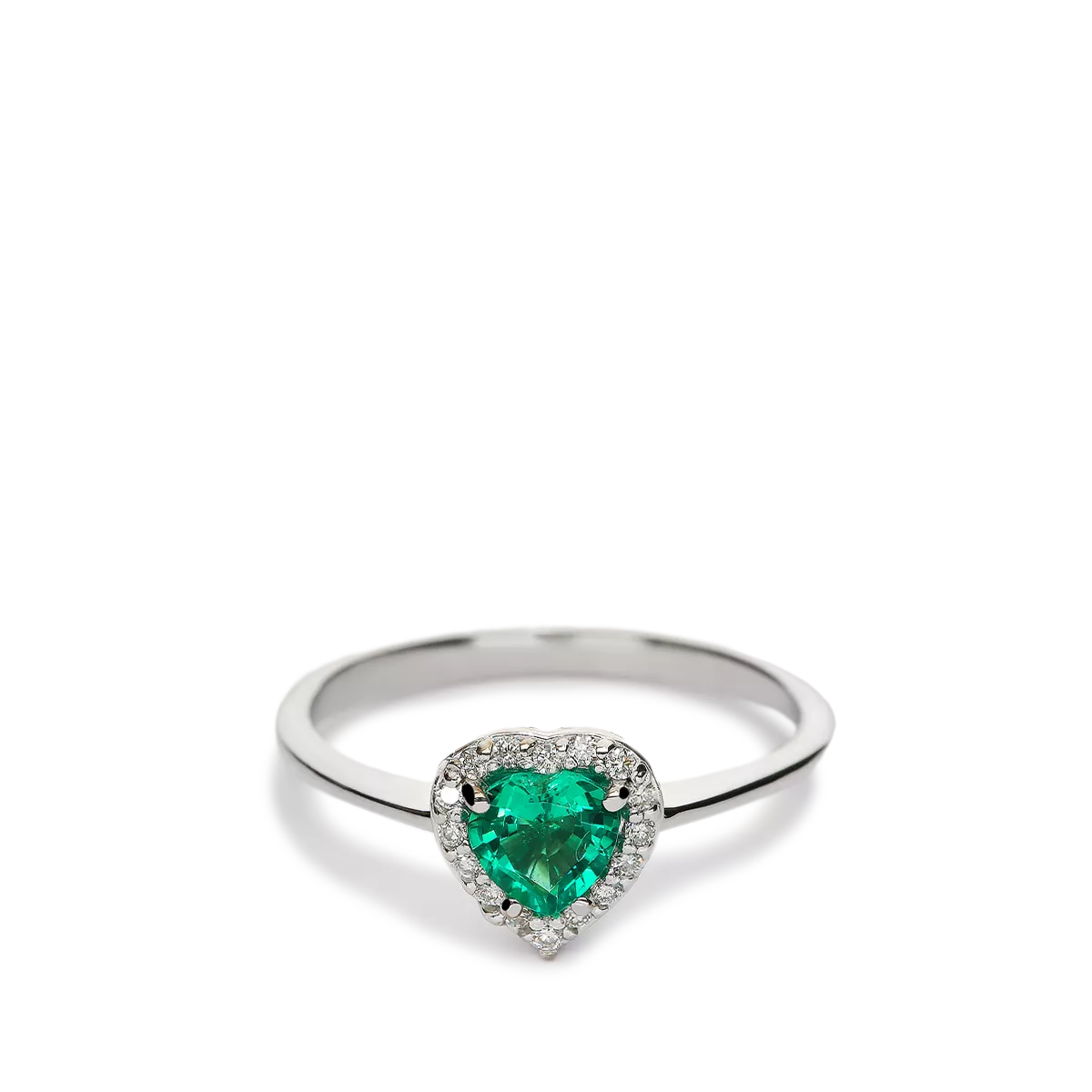 Anillo diamante oro 18 quilates LOVE EMERALD