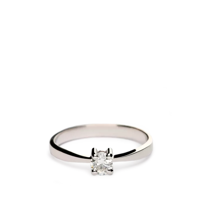 18k gold diamond ring MOON