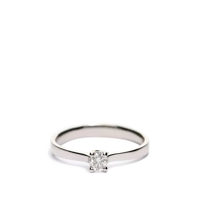 18k gold diamond ring MOON