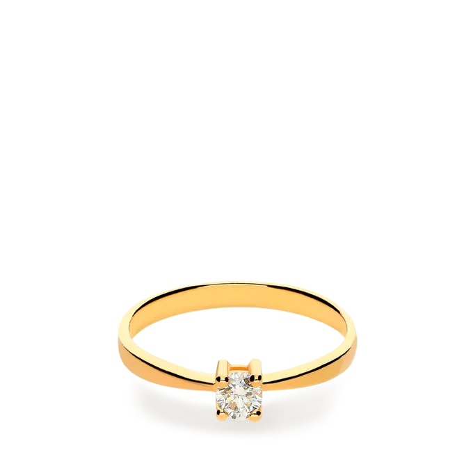 Anillo diamante oro 18 quilates SUN