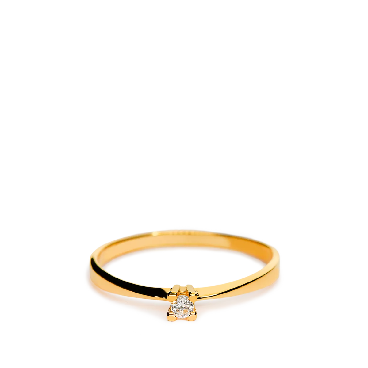 18k gold diamond ring MOON