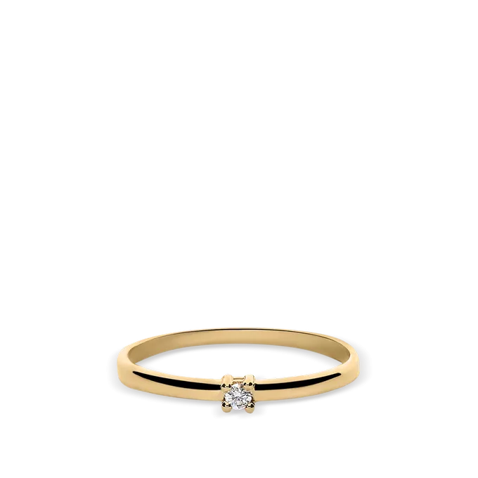 Anillo diamante oro 18 quilates