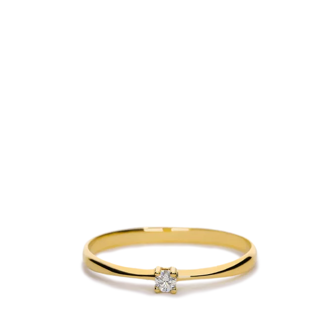 Anillo diamante oro 18 quilates