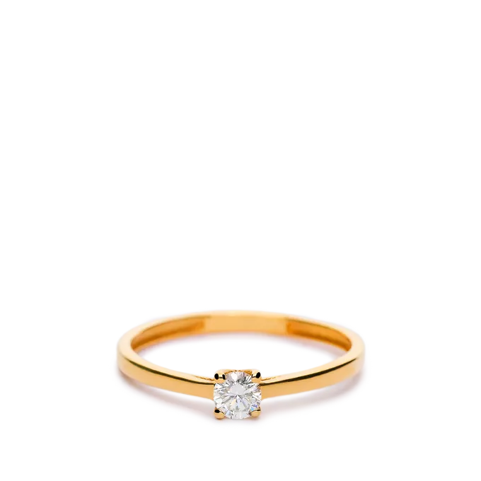 18k gold diamond ring SUN