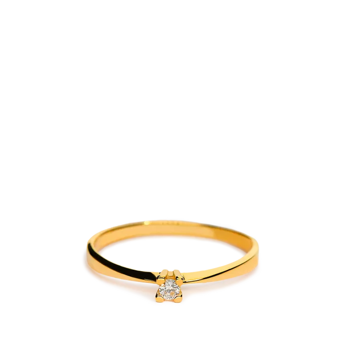 Anillo diamante oro 18 quilates