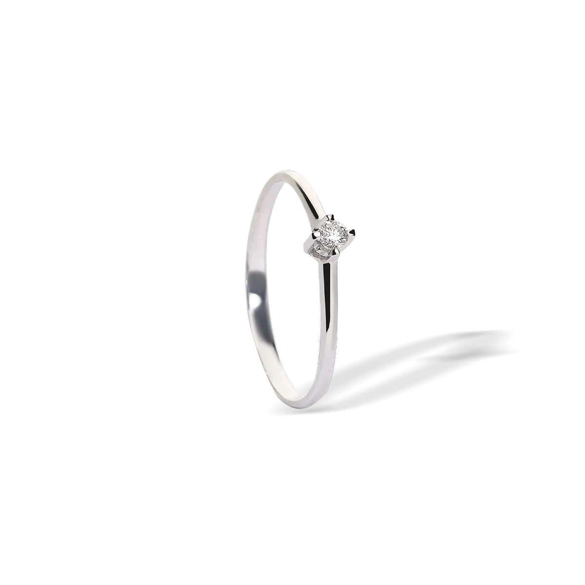 18k gold diamond ring MOON