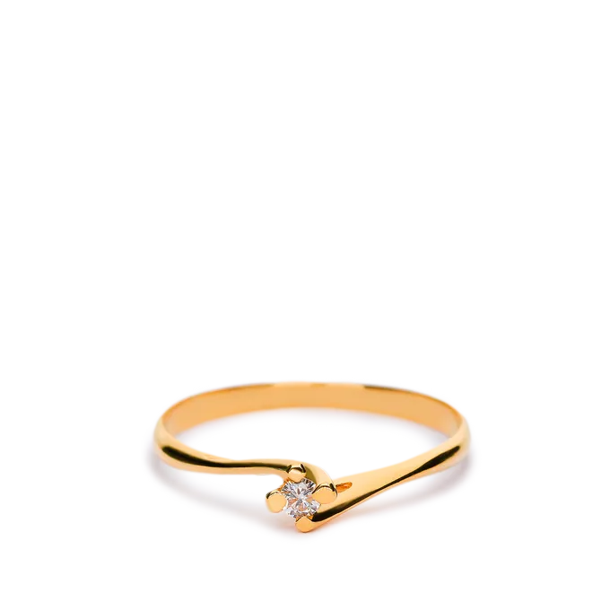 Anillo diamante oro 18 quilates SWIRL