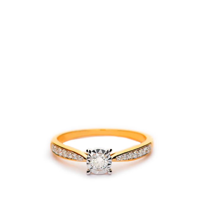 18k gold diamond ring COMET