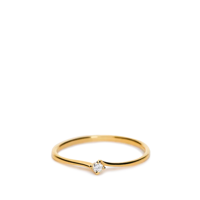 Anillo diamante oro 18 quilates SWIRL