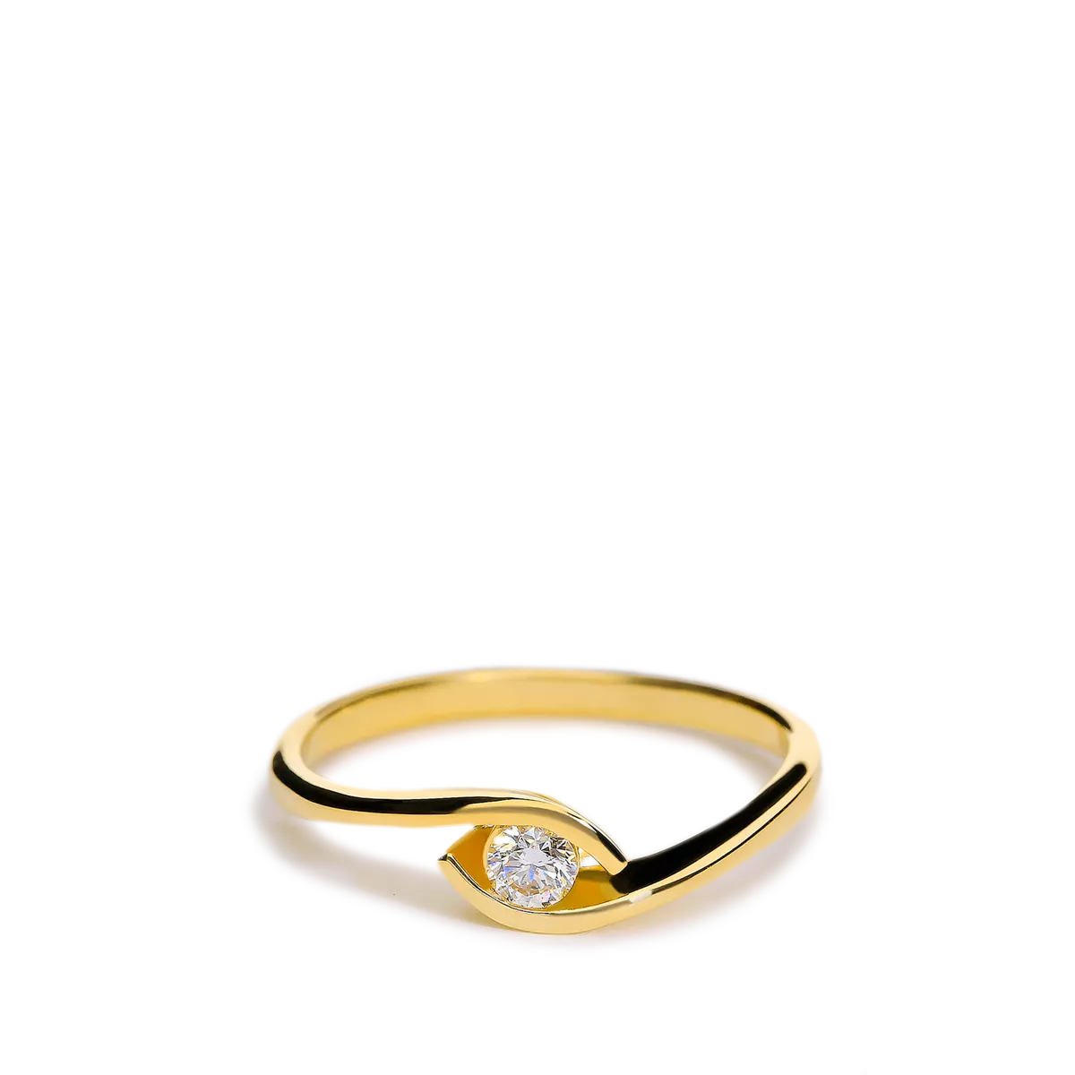 Anillo diamante oro 18 quilates