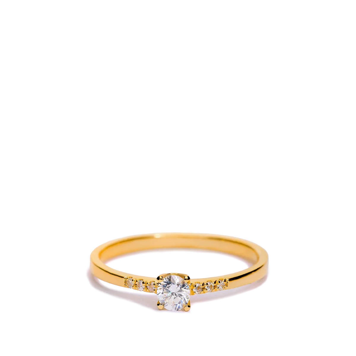 Anillo diamante oro 18 quilates