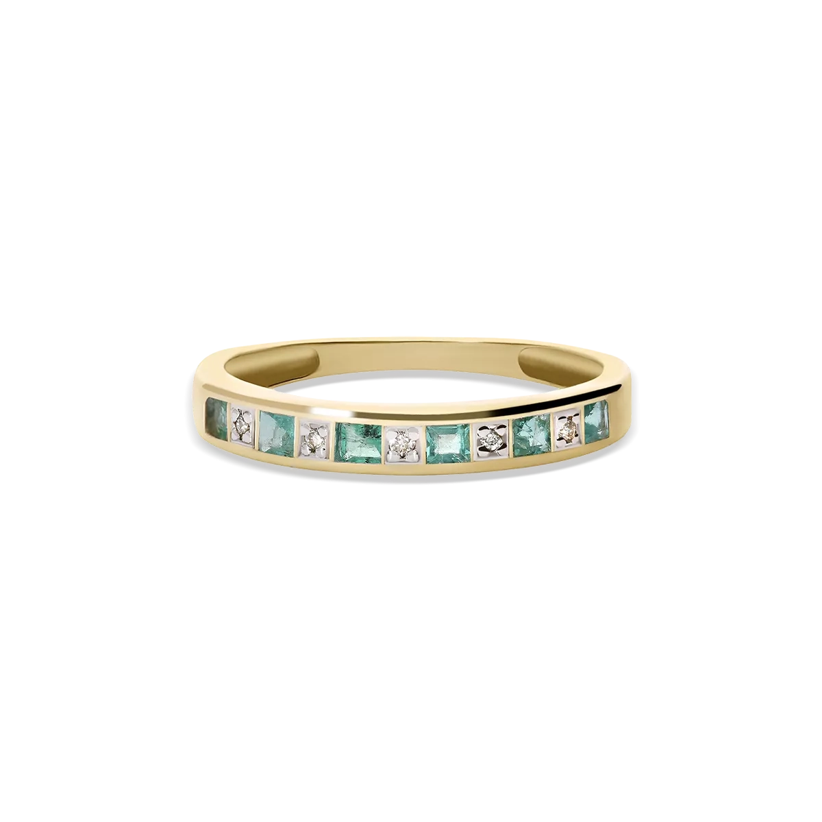 Anillo diamante natural oro 18 quilates