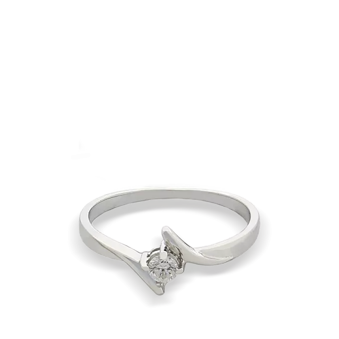 Anillo diamante oro 18 quilates