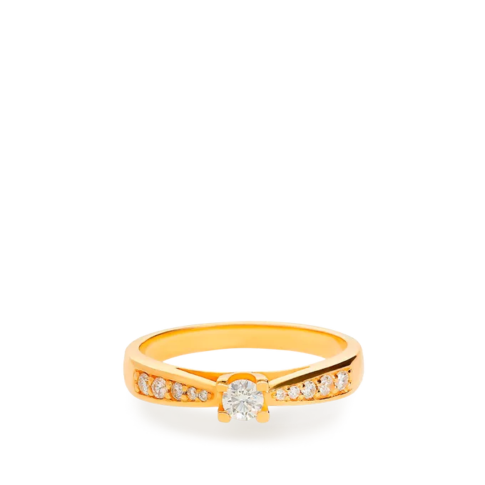 Anillo diamante oro 18 quilates COMET