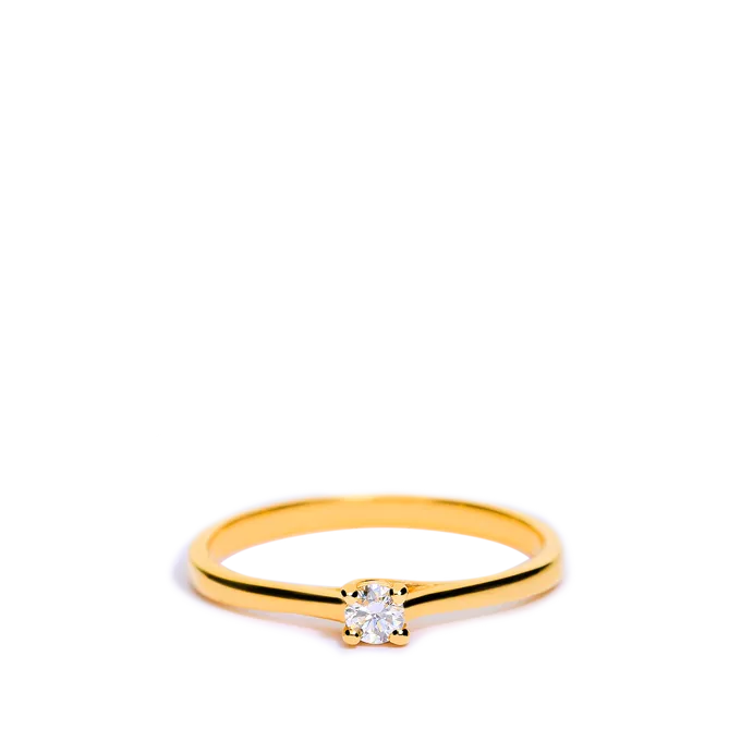 Anillo diamante oro 18 quilates SUN