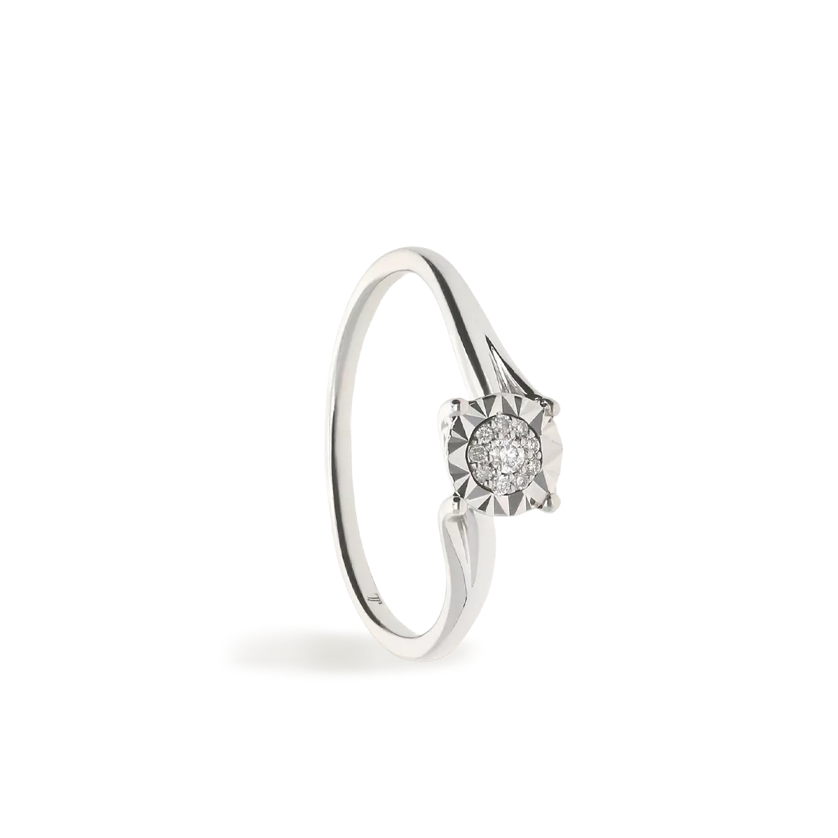 Anillo diamante oro 18 quilates