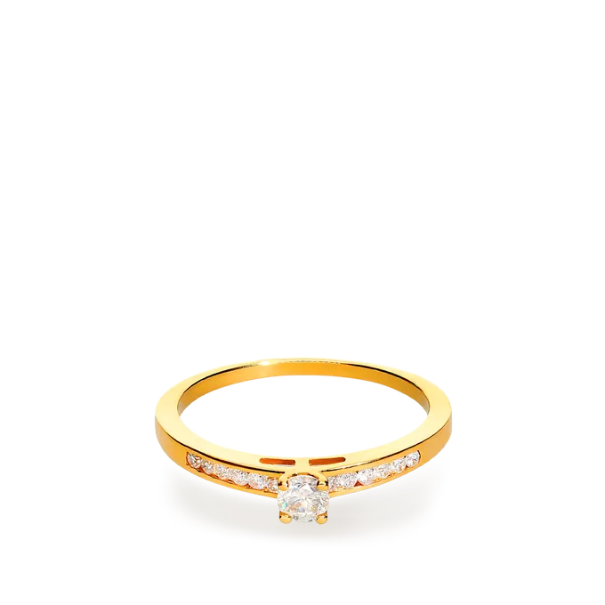 Anillo diamante oro 18 quilates COMET