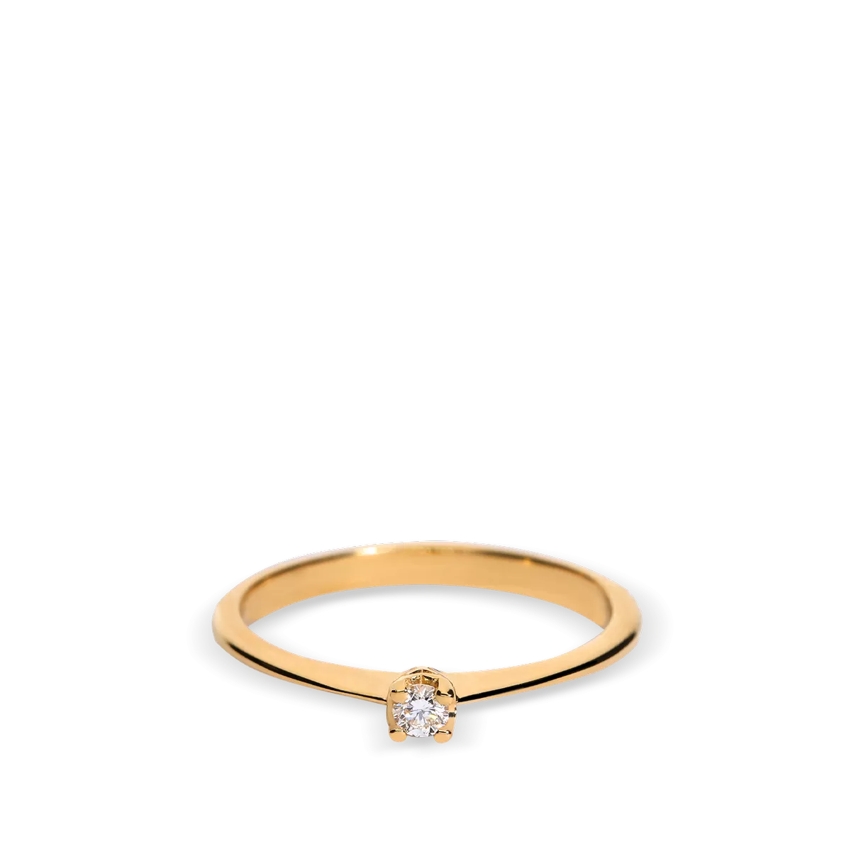 18k gold diamond ring SUN