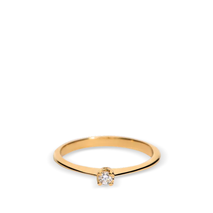 18k gold diamond ring SUN