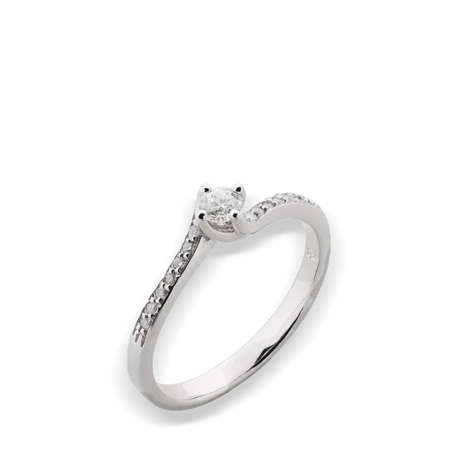 Anillo diamante oro 18 quilates SWIRL