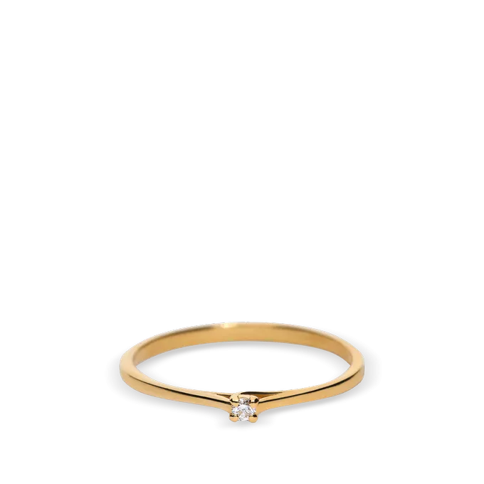 18k gold diamond ring SUN