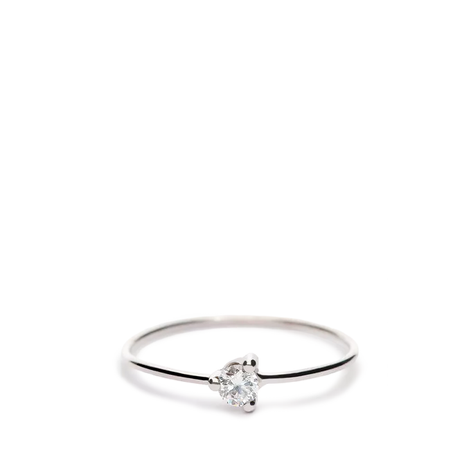 Anillo oro blanco 18 quilates