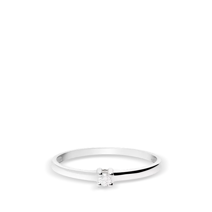 Anillo diamante natural oro 18 quilates MOON