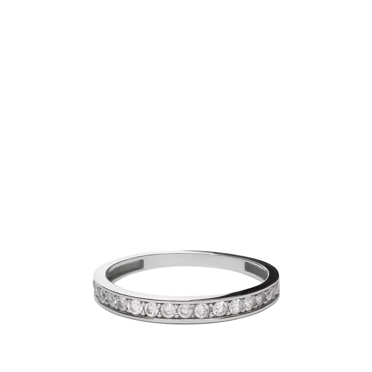 18k white gold ring