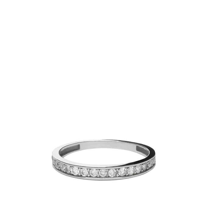 18k white gold ring