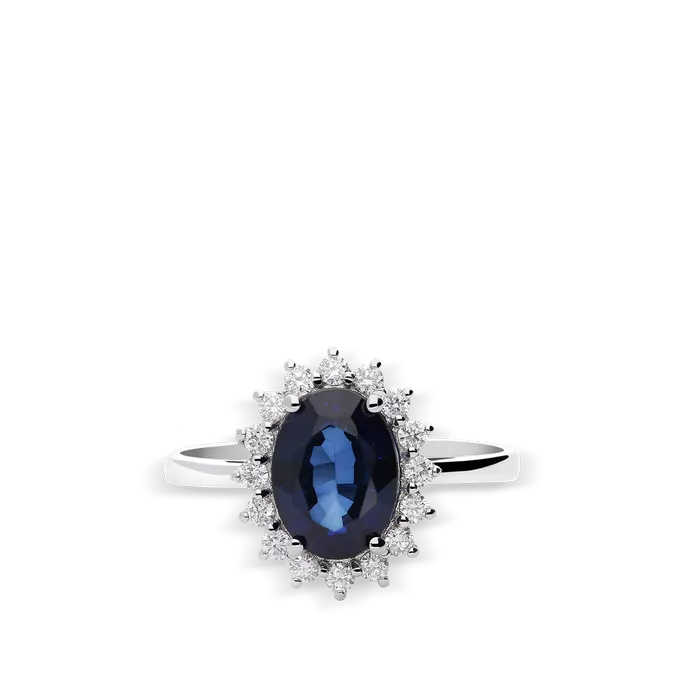 Anillo diamante natural oro 18 quilates IMPERIAL SAPPHIRE