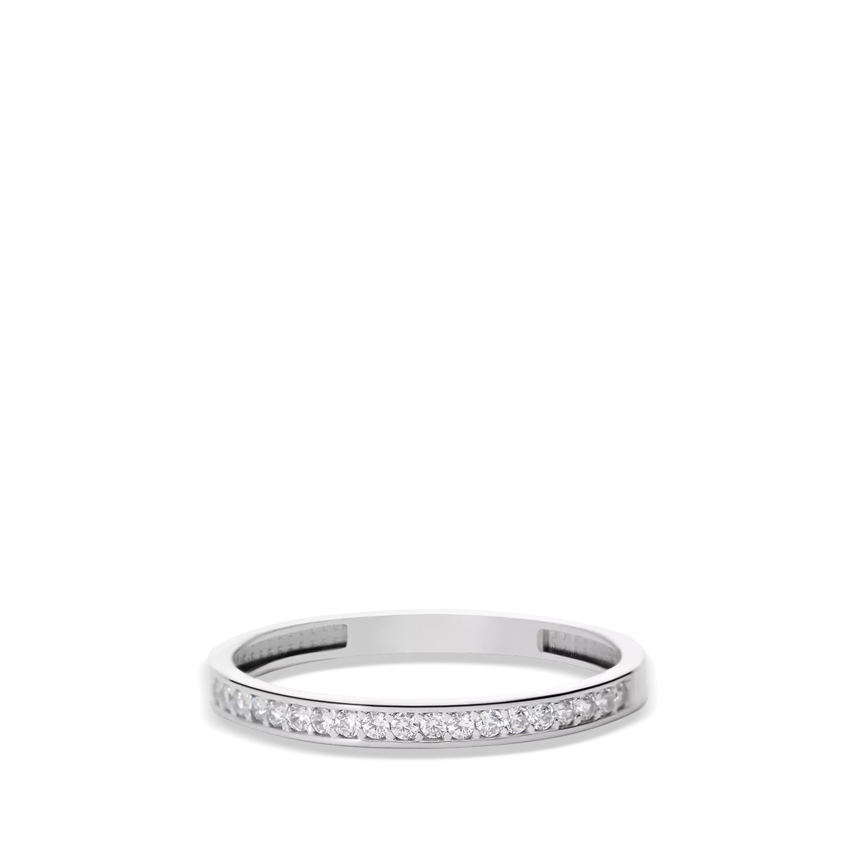 18k white gold ring