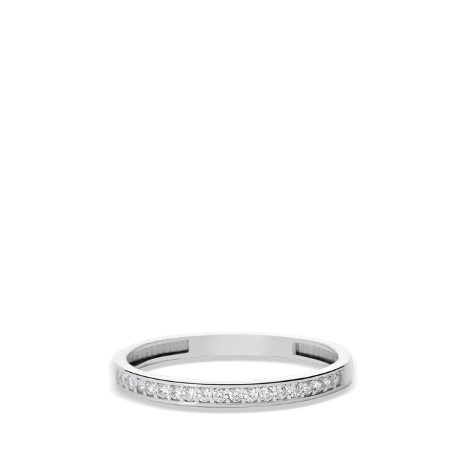 18k white gold ring