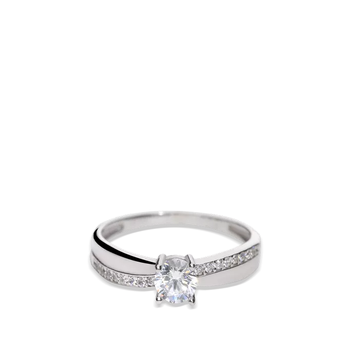 18k white gold ring