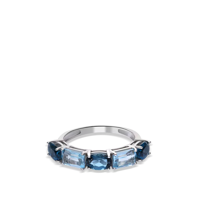 18k white gold ring DEEP SEA