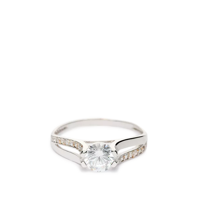 Anillo oro blanco 18 quilates