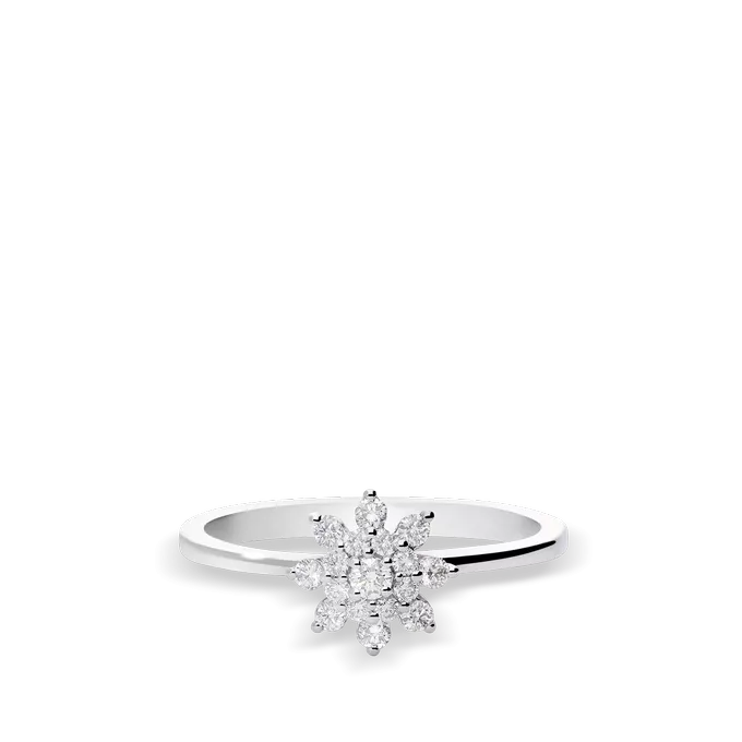 Anillo diamante natural oro 18 quilates