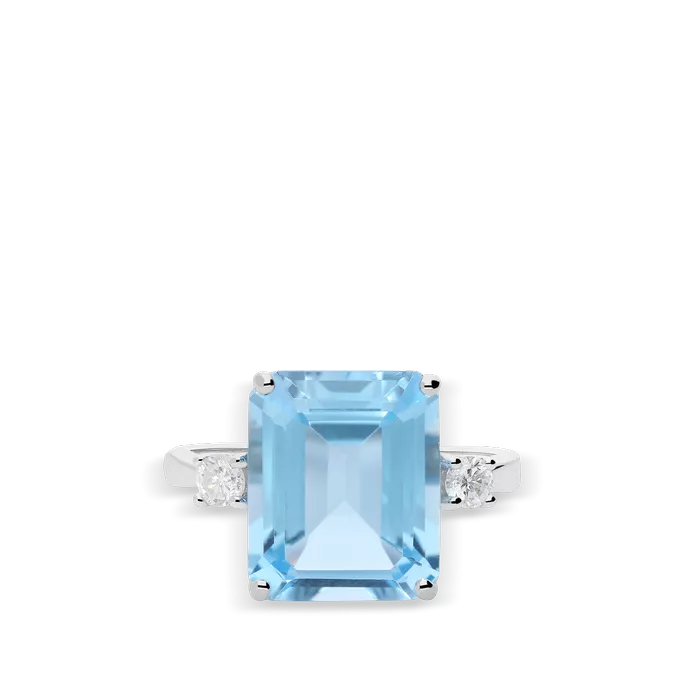 Anillo diamante natural oro 18 quilates OCEAN