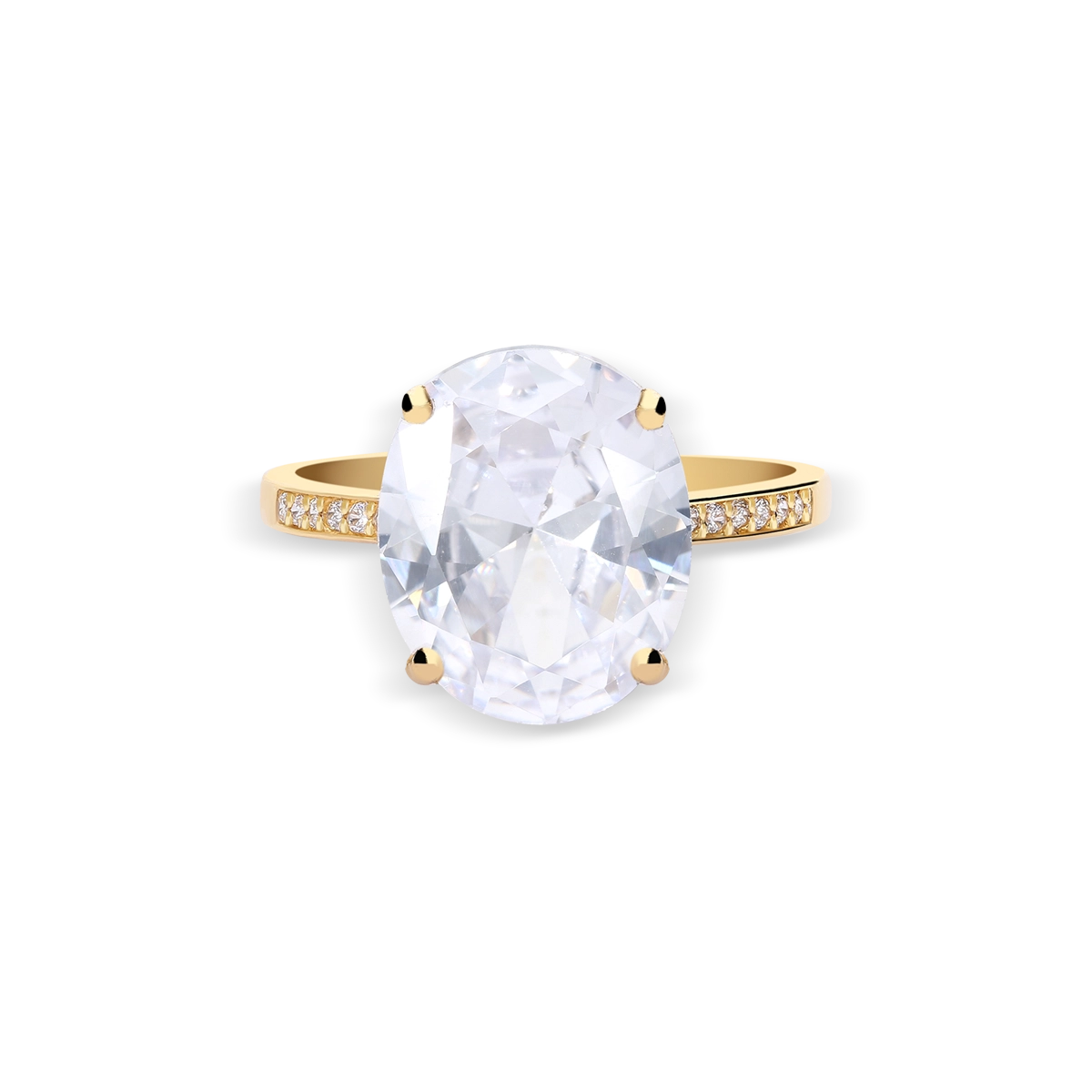 18k gold ring SPARKLING COLORS