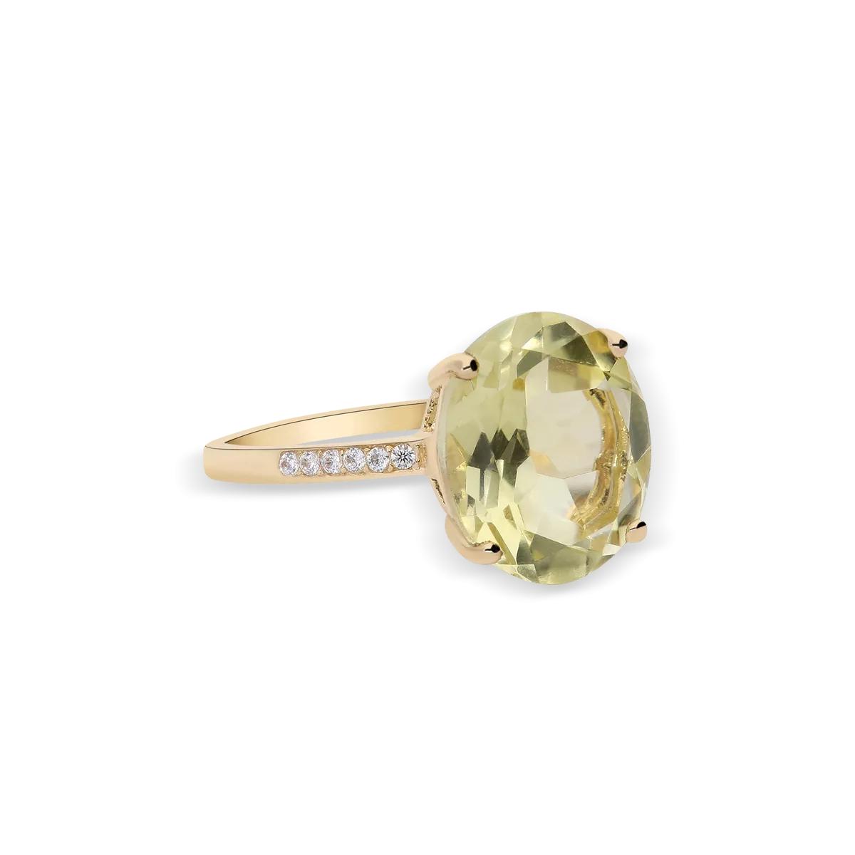 18k gold ring SPARKLING COLORS