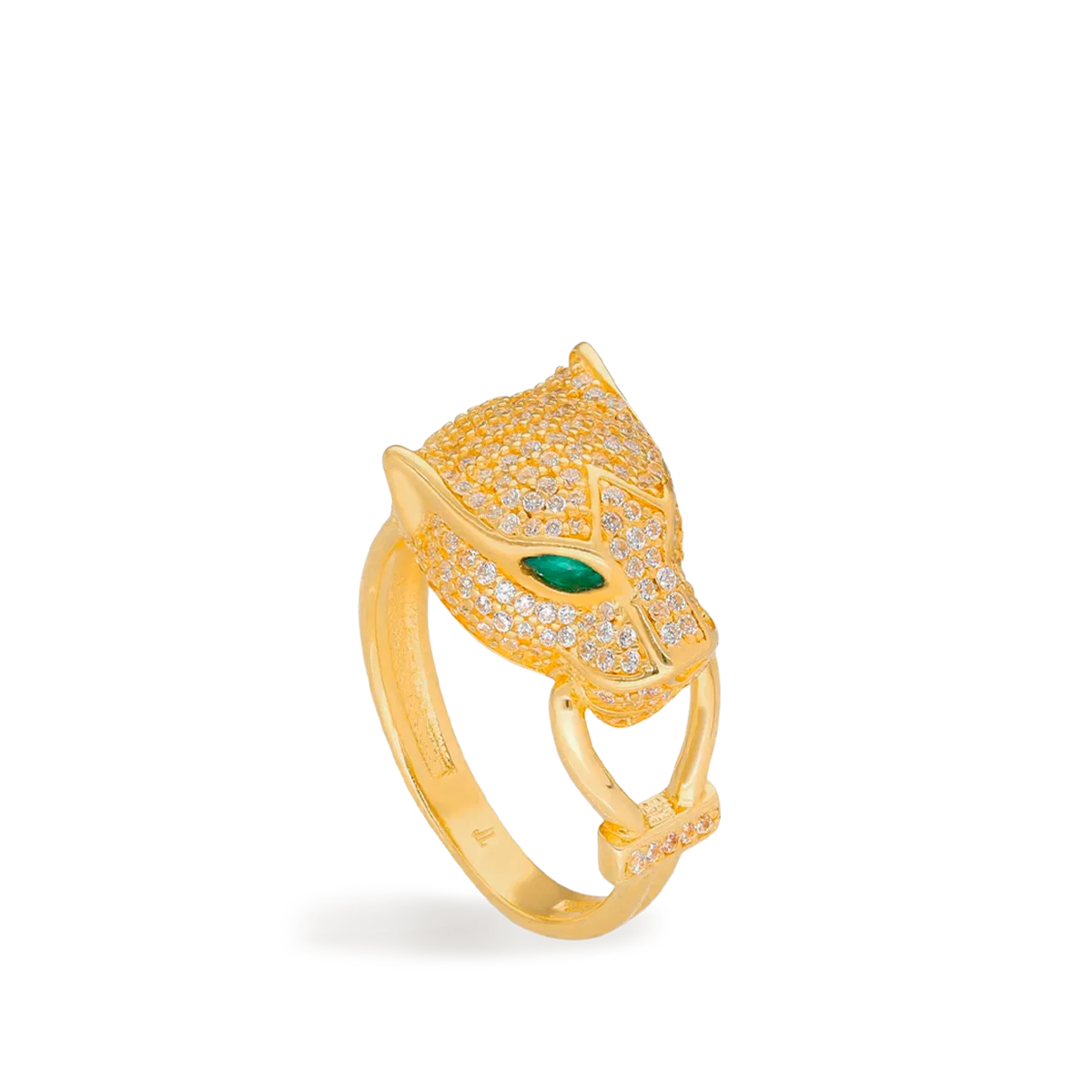 18k gold ring LEOPARD