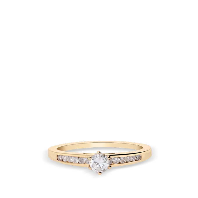 18k gold diamond ring COMET