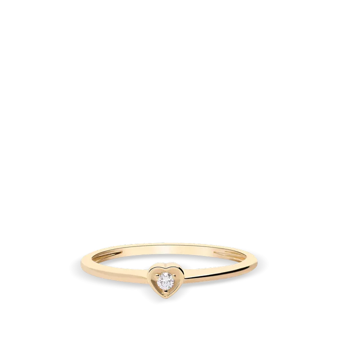 Anillo diamante natural oro 18 quilates