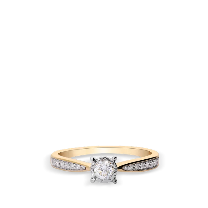 18k gold diamond ring COMET