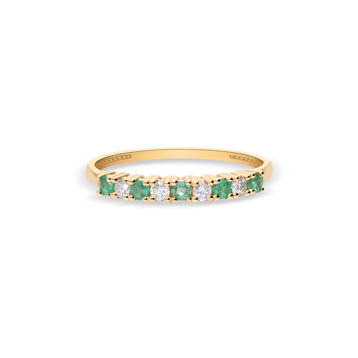 Anillo diamante natural oro 18 quilates