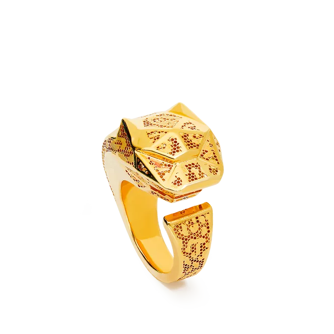 18k gold ring LEOPARD