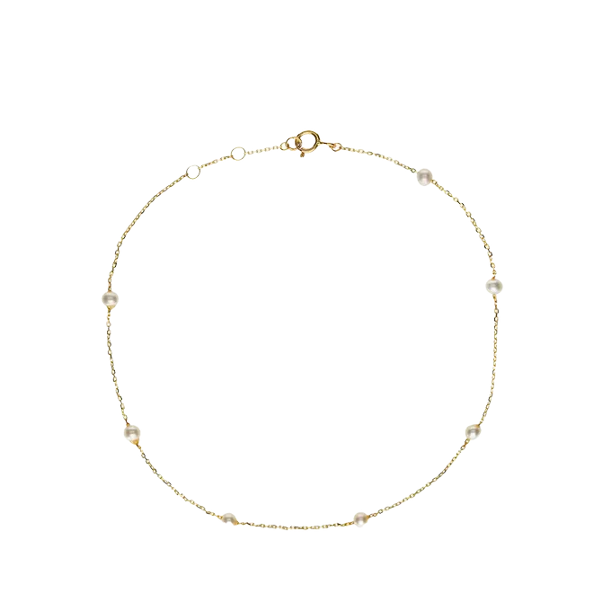 18k gold anklet