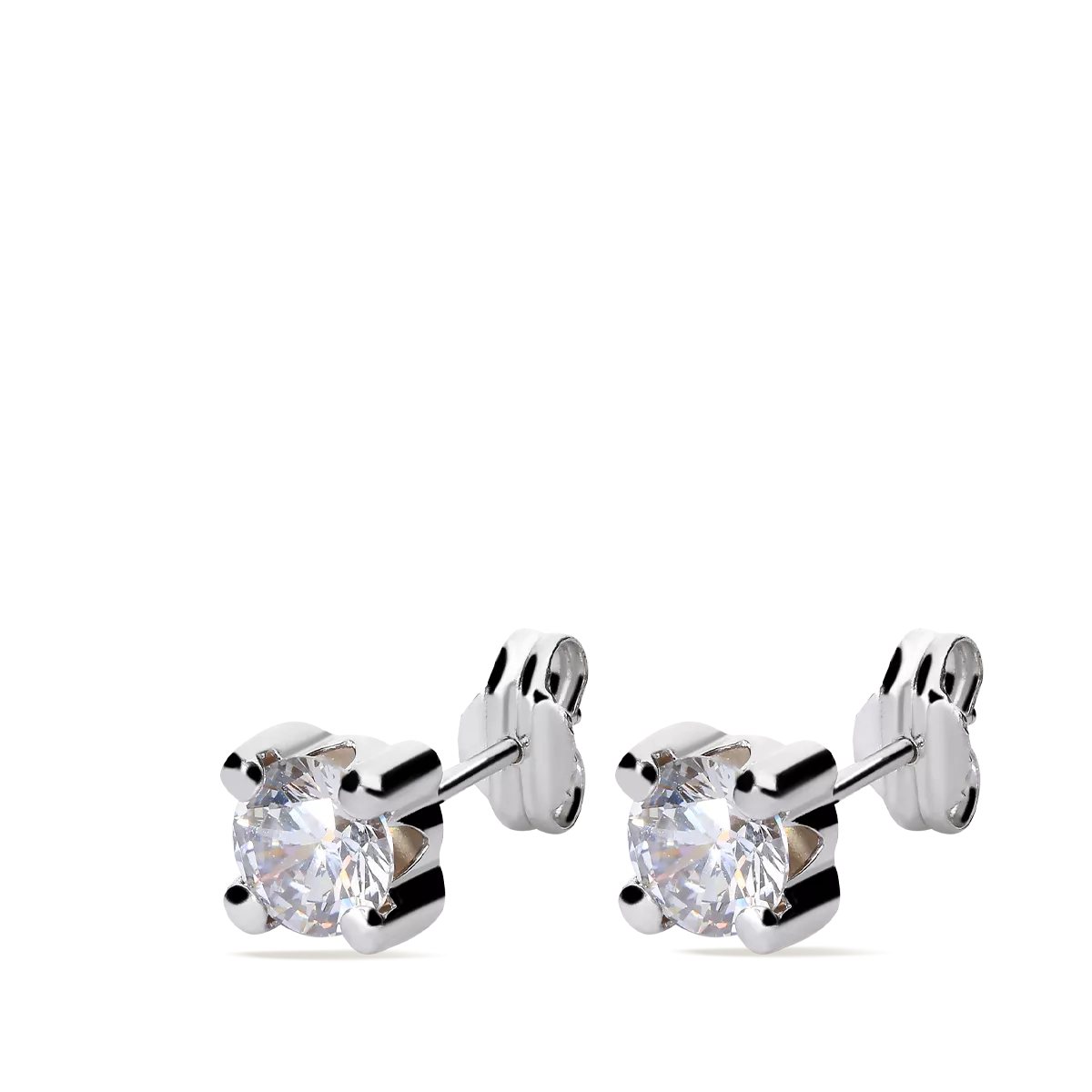 18k white gold earrings