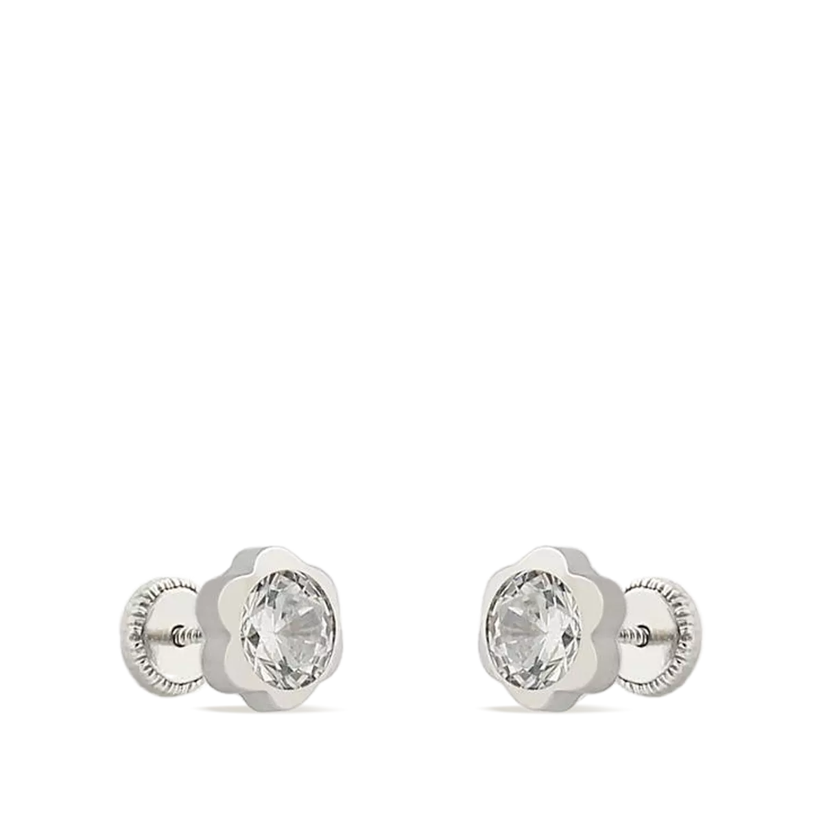 18k white gold earrings