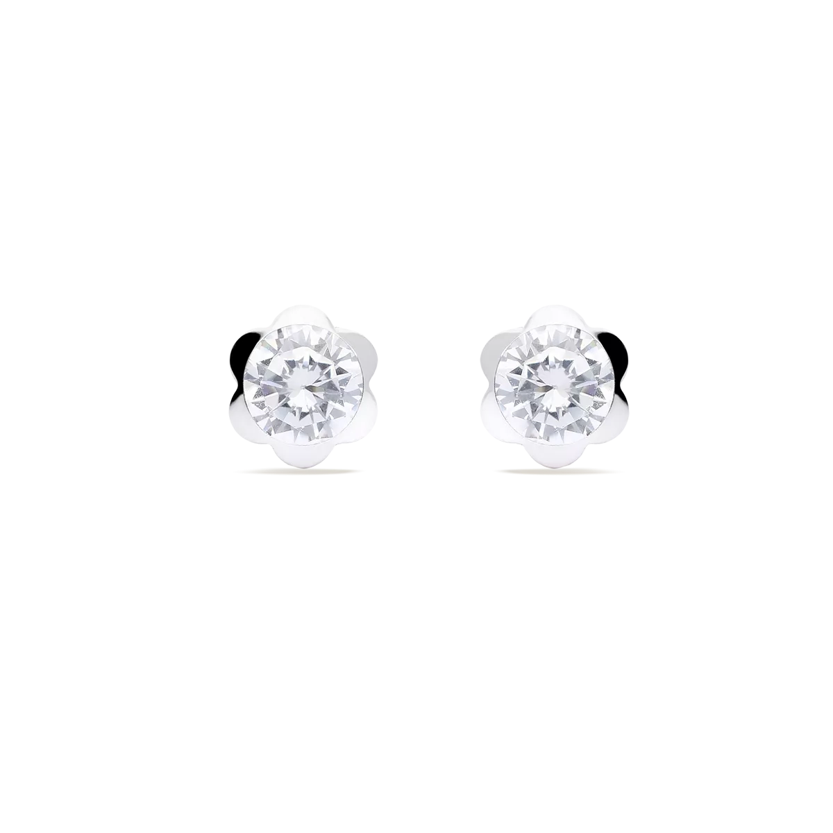 18k white gold earrings